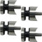 4 x Glaspunkthalter Ø 30 mm V2A für Rohr-Ø 42,4 Rund Pfostenrohr Geländer Handlauf Glashalter von SO-TOOLS®