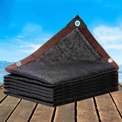 Voile Ombrage Extérieur 5x4 Bâche Anti Chaleur Toile d'ombrage Rectangulaire 4x5m Filet Anti Chaleur Filet Anti Feuille Piscine Coupe Vent,black-3x4m