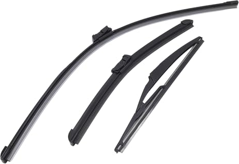 Scheibenwischerblätter Vorne und Hinten für 500C 500L 2009 Bis 2023, Original-Ersatz-Scheibenwischerblätter-Set, für Autozubehör