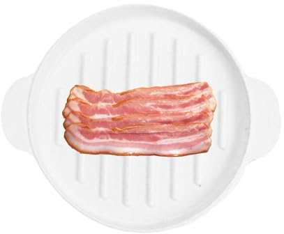 Bacon Cooker for Microwave Oven, Microwave Bacon Crisper with Lid, Silicone Bacon Trays, Baking Utensils and Serving Dishes, Bacon Pan Kitchenware