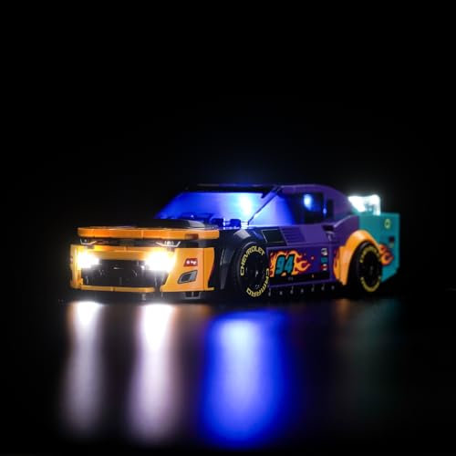 LocoLee Licht Kompatibel mit Lego 76935 NASCAR Next Gen Chevrolet Camaro ZL1, Nur Lichter Set - Kein Modell, BeleuchtungSet Compatible with Lego Speed Champions Next Gen Chevrolet Camaro ZL1