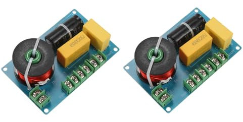 Bntaomle 2X Diviseur de Fréquence de Haut-Parleur à 3 Voies de 200 W, Circuit Imprimé de Filtre de Séparateur Audio pour Le Croisement de Haut-Parleur de Bricolage de Cinéma Maison