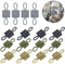 Xiciki 16 Stück Outdoor Molle Tasche Schnalle, Taktische Weste Gurtband Mit Schnalle Molle System Zubehör für Tactical Rucksack Weste für Tactical Backpack, für Antenne Stick Rohr, Flaschen usw