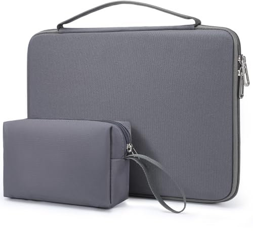 HYZUO 13.3-14 Inch Hard Shell Laptop Sleeve Case for MacBook Pro 14 M4/M3/M2/M1, MacBook Pro/Air 13, XPS 13, 13.8-13.5 Surface Laptop, HP Spectre X360 13/14, Space Grey