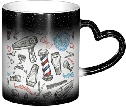 HGFVY Taza de café de cerámica con cambio de color sensible al calor, color sólido, taza de regalo