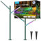 Govee Outdoor LED Gartenleuchte, IP66 Wasserdicht Gartenlampe aus Metall, DIY Höhe Form, 16 Mio Farben 64 Szenen, Alexa Matter Kompatibel, RGBWWIC 2700-6500K Gartenbeleuchtung für Hof Weg Rasen, 2pcs