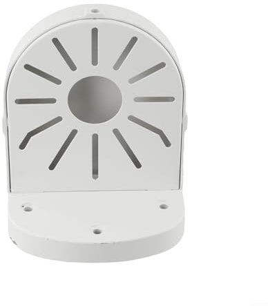 Professional Grade Wall Mount Bracket for CCTV Cameras Including a Junction Box and Organized Cables