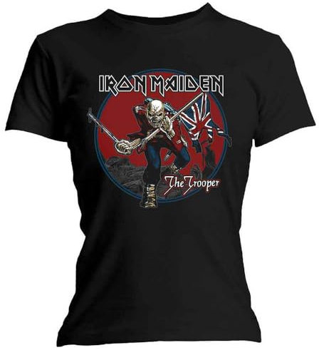 Iron Maiden Trooper Red Sky Skinny Fit T Shirt S