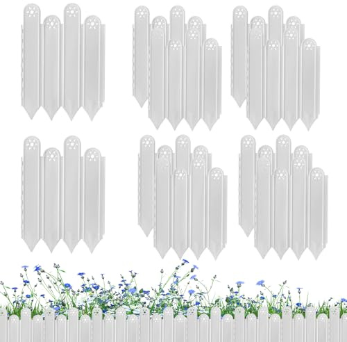 Rasenkante für den Garten – 10 Sets rostfreie Hinterhofeinfassung – dekorativer Sichtschutz für den Garten, Flechttiere, Pflanzen- für die Liege