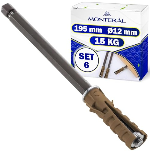 6x Reggimensola a Scomparsa 120mm Ø12mm in Acciaio Capacità di Carico 15 Kg | Staffe per Mensole a Scomparsa - Garanzia di 10 Anni – MONTERAL