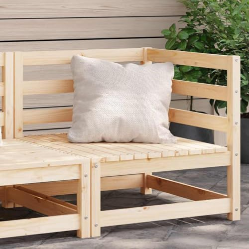 IBUQDDV Gartensofa aus Massivholz Kiefer 70x70x67 cm Eckbank Outdoor mit Rückenlehne für Terrasse Garten Dieses Gartensofa aus Massivholz Kiefer mit den Maßen 70x70x67 cm ist