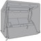 Charles Bentley 2 Seater Swing Seat Cover, Easy Wipe, Waterproof Finish, Double Stitched, Waterproof Tape, Aluminium Eyelets, Bungie Tie With Rope, Heavy Duty, PVC Polyester, In Black (175x153x115cm)