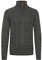 Solid SDPankraz Herren Strickpullover Troyer Grobstrick Pullover mit Zopfstrickmuster Reißverschluss 100% Baumwolle Regular fit, Größe:L, Farbe:Dark Grey (2890)