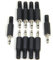 Ancable 10er-Stück TS Mono-Stecker 3,5mm Löten DIY-Audiokabel Stecker, Ersatz-Klinkenstecker für Kopfhörer und Headset
