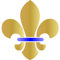 Craft Kreatively Pochoir Fleur de Lys Réutilisable 12,5 x 14 cm