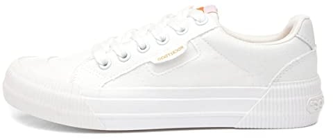 Rocket Dog Cheery Womens White Canvas Shoe - Size 4 UK - White