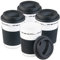 PEARL Kaffeebecher: 4er-Set Coffee-to-go-Becher mit Deckel, 350 ml, doppelwandig, BPA-frei (Coffee-to-Go-Thermobecher, Becher für Urlaub, Reise, Camping, Doppelwandige)