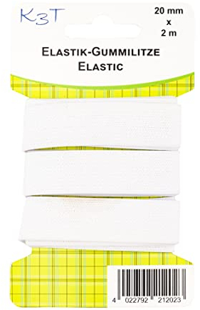 K3T Elastico, Bianco, 20 mm x 2 m