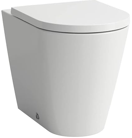 Laufen Kartell Stand-WC Tiefspüler, ohne Spülrand, Abgang waagerecht/senkrecht, 370x560x430mm, H823337, Farbe: Weiß mit LCC