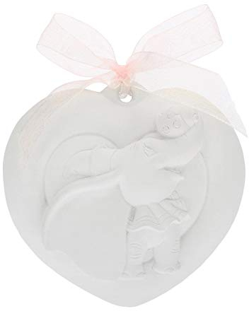 THUN ® - Duftspender aus Gips - Linie Dumbo mit rosa Schleife Disney® - 10,3 x 3 x 9,7 h cm