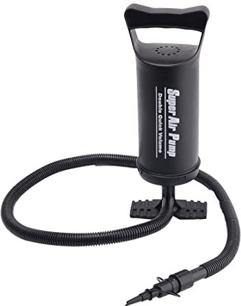 CROSS COUNTRY Hammer Inflation Air Pump - 12/30 Dual Action Air Pump with 3 Nozzles for Air Beds, Pools, SUPs or Spas - Heavy Duty Manual Air Pump with Universal Adapter for Inflation & Deflation