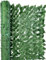 Aurora Store Siepe Artificiale Sintetica 1 x 3 Metri Rotolo Rete Frangivista Frangivento Ornamentale con Foglie Edera Finta Anticaduta per Ringhiera Terrazzo Balcone Giardino Esterno Verde Scuro