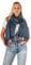 DOLCE ABBRACCIO by RiemTEX Damen Winter Schal kuschelig und warm Winterschal mit Fransen Schals Damenschal in Unifarben (Blaugrau)