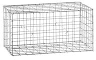 Easy Clôture Gabion acier galvanisé L60 x H30 x Pr.30 cm tirants et crampons inclus