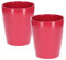 Kotarbau® - Set da 2 vasi da fiori in ceramica, per orchidee, altezza 150 mm, diametro 120 mm, colore rosa