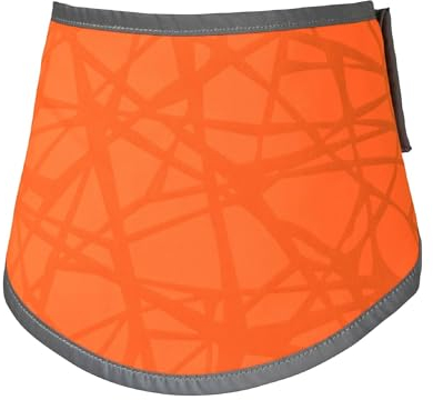 Back on Track Draco Bandana mit Reflektoren für den Hund (XL, Reflektierend orange)