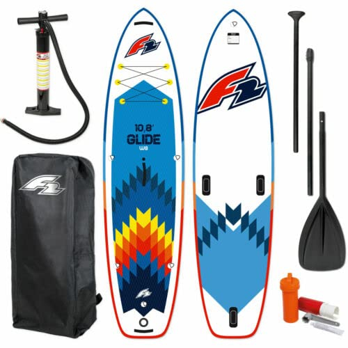 F2 SUP Glide WS | Stand Up Paddle Board | Aufblasbar | | mit Tasche & Paddel & Pumpe (11,7)