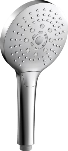 Primaster Handbrause 3 Strahlarten Water Splash chrom-weiß mit Wasserspareinsatz Handbrause