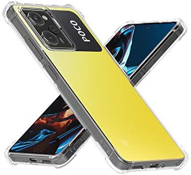 Cresee Hülle für Xiaomi Poco X5 Pro 5G (Nicht für X5) Transparent Case Handyhülle mit Verstärkte Ecken Schutzhülle Dünn Weich Cover Stoßfest Bumper für Poco X5 Pro 5G, Clear