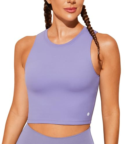 BAYDI NUDI High Neck Longline Sports Bra for Women | Soft Breathable Comfort, Removable Padding, Built-In Bra, Supportive Fit, Yoga, Gym and Everyday Wear Cropped Workout Top