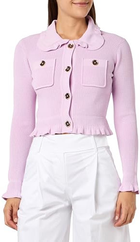 Pinko OLIVAGNO Giacca Punto VENTAGLIO TRAFORI Blazer, N78_Rosa Dolce Lilla, S Donna