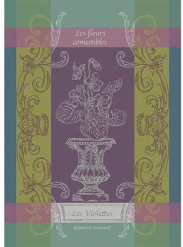 Garnier Thiebaut 46327 Geschirrtuch Les Violettes Violet 56x77 cm Baumwolle