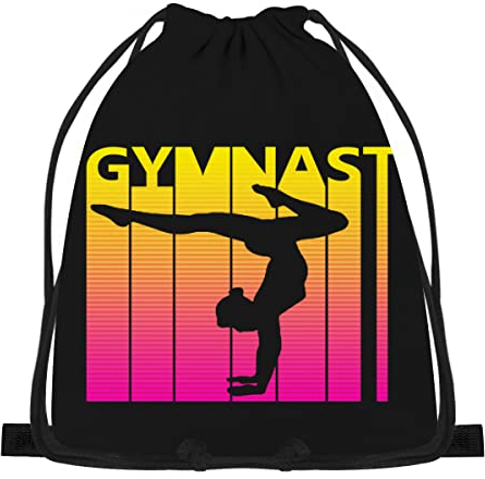 874 Turnbeutel, Turnerin Turnen Retro Stoff Beutel Nachhaltig Sportbeutel Personalisierte Stofftasche Bag Für Kinder Urlaub 36X42Cm
