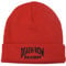Ripple Junction Death Row Records Cuffed Beanie für Damen und Herren Wintermütze Rot, Rot/Ausflug, einfarbig (Getaway Solids), Einheitsgröße