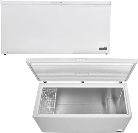 GERATEK Brevik GT5100W Gefriertruhe XXL 500 Liter Tiefkühltruhe Eisschrank Gefriergerät Freistehend (500L)