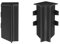 KGM Innenecken für Sockelleiste Modern Anthrazitgrau - Maße: 16x58mm - Inneneckenschutz Ihrer Fußleisten - Saubere Verbindung in modernem Design - 2 Stück