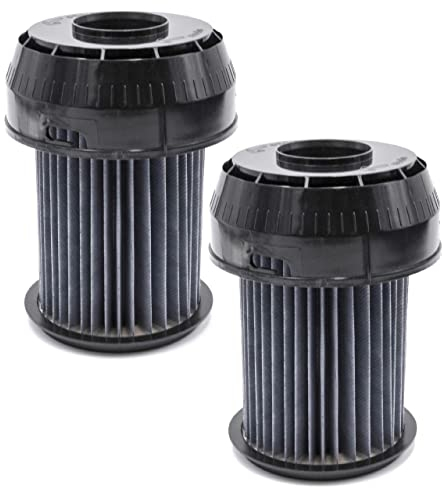 vhbw 2x Faltenfilter kompatibel mit Bosch BGS 618M101, 618 M1/01 ROXX X EXCLUSIV PARQUET, 62130 IL Staubsauger - Patronenfilter, Schwarz, Abwaschbar