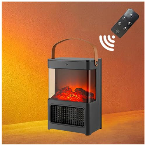 PoêLe à Gaz Effet Flamme Trois Secondes De Chauffage Rapide, Trois Niveaux De RéGlage, Chauffage Maison, avec TéLéCommande, éCran Tactile Fausse Cheminee Decorative Effet Flamme