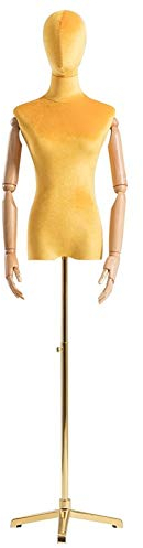IUokLU Weibliche Schaufensterpuppe, weibliche Schneiderpuppe, Modestudenten-Display, drehbarer Kopf, beweglicher Arm, verwendet für Ausstellungsdisplay