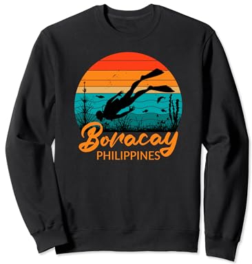 Boracay Philippinen Schnorcheln Tauchen Sweatshirt