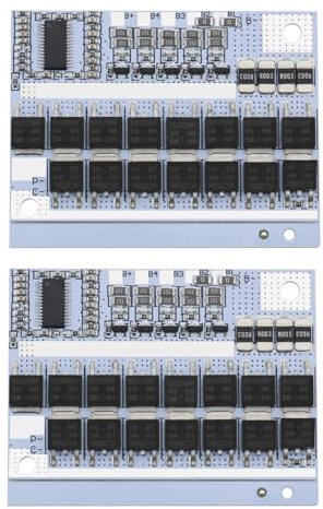 Create idea 2 Stück 3S BMS 100A 3,7 V Li-Ionen Batterie Balance Platine Batterie Ladeplatinen Modul Batterieschutzplatine Li-Polymer-Balance Lademodul