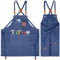KOOOGEAR Multifunktionale Schürze aus Segeltuch,Arbeitsschürze,Schweisserschürze,Grill Kochschürze,erstellbarem Gürtel Geeignet Leinenschürze geeignet für Küche, Garten, Schmiede, Werkstatt (Blau)