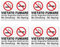 4 Adesivi VIETATO FUMARE Grandi formato cm 15x21 | No Smoking - No Vaping | Divieto di Fumo anche Sigarette Elettroniche | Con Normativa | Adesivo Resistente per Interno ed Esterno | 4 pz