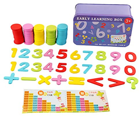 JOINPAYA Zahlen-Spielzeug Für Junge Mädchen Mathe-lernspielzeug Bunte Zählspielzeuge Kindermathematik-zähler Pädagogisches Lernspielzeug Für Heimgebrauch Und Schulunterricht