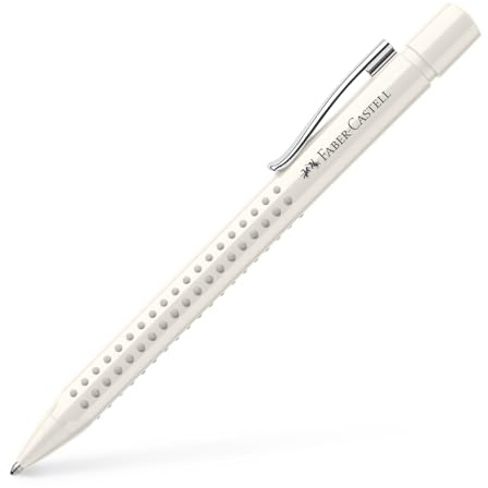 Faber-Castell 243916 - Kugelschreiber Grip, mit auswechselbarer M Mine, dokumentenecht, 1 Stück (coconut milk)