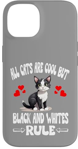 iPhone 14 All Cats Are Cool But Black And White Rule Case
